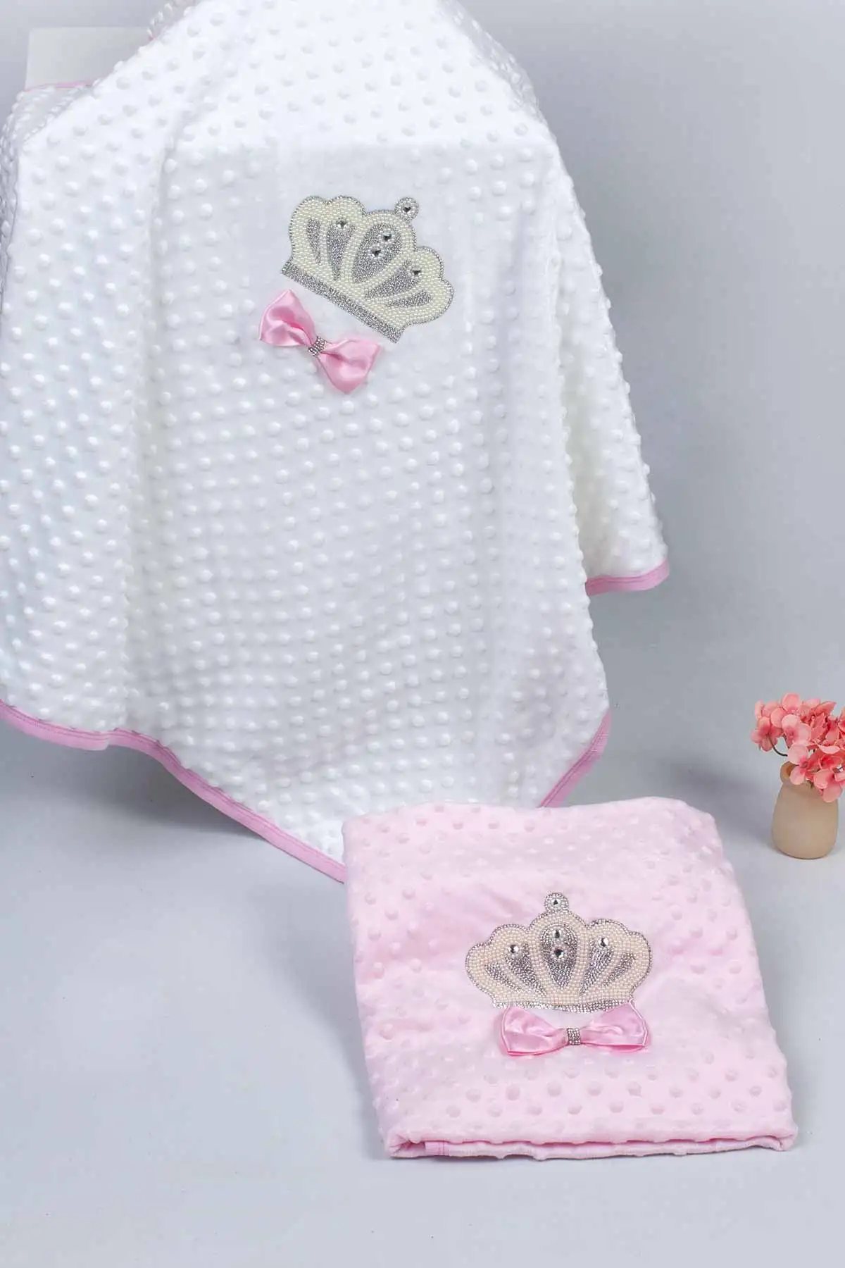 Одеяло для новорожденных девочек и мальчиков ультрамягкое одеяло с рельефной