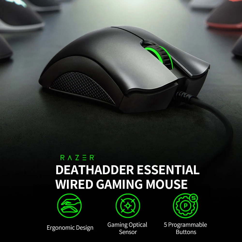 Игровая мышь Razer DeathAdder Essential эргономичная профессиональная игровая 2021 DPI с