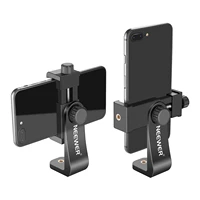 neewer smartphone holder vertical bracket with 14 tripod mount phone clip tripod adapter for iphone phones within 1 9 3 9inch