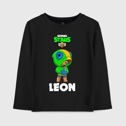 Детский лонгслив хлопок BRAWL STARS LEON | Мать и ребенок