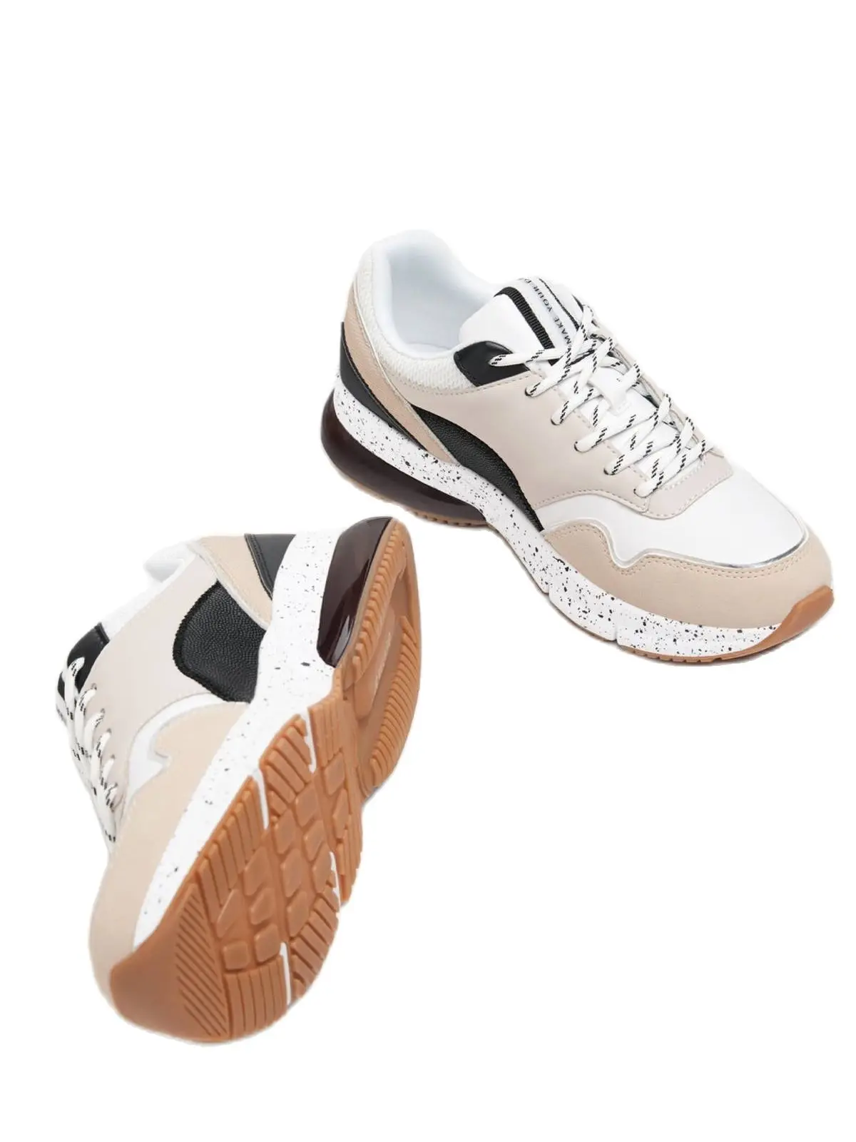 2021 женская бежевая спортивная обувь Весенняя новая стильная дышащая цветная |