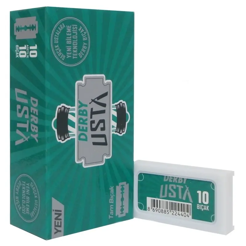 Derby Usta Double Edge Razor Blades Half Pack - 1 Pack - 2 P