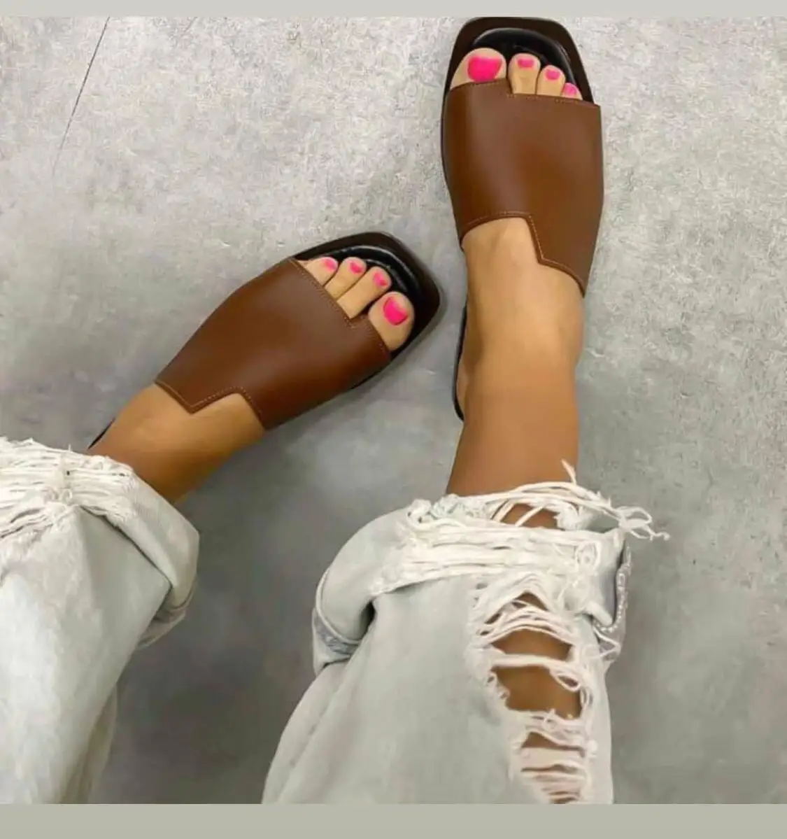

2021 Trend women's slippers sandals new fashion luxury Spring summer high quality turkey black white red yellow brown