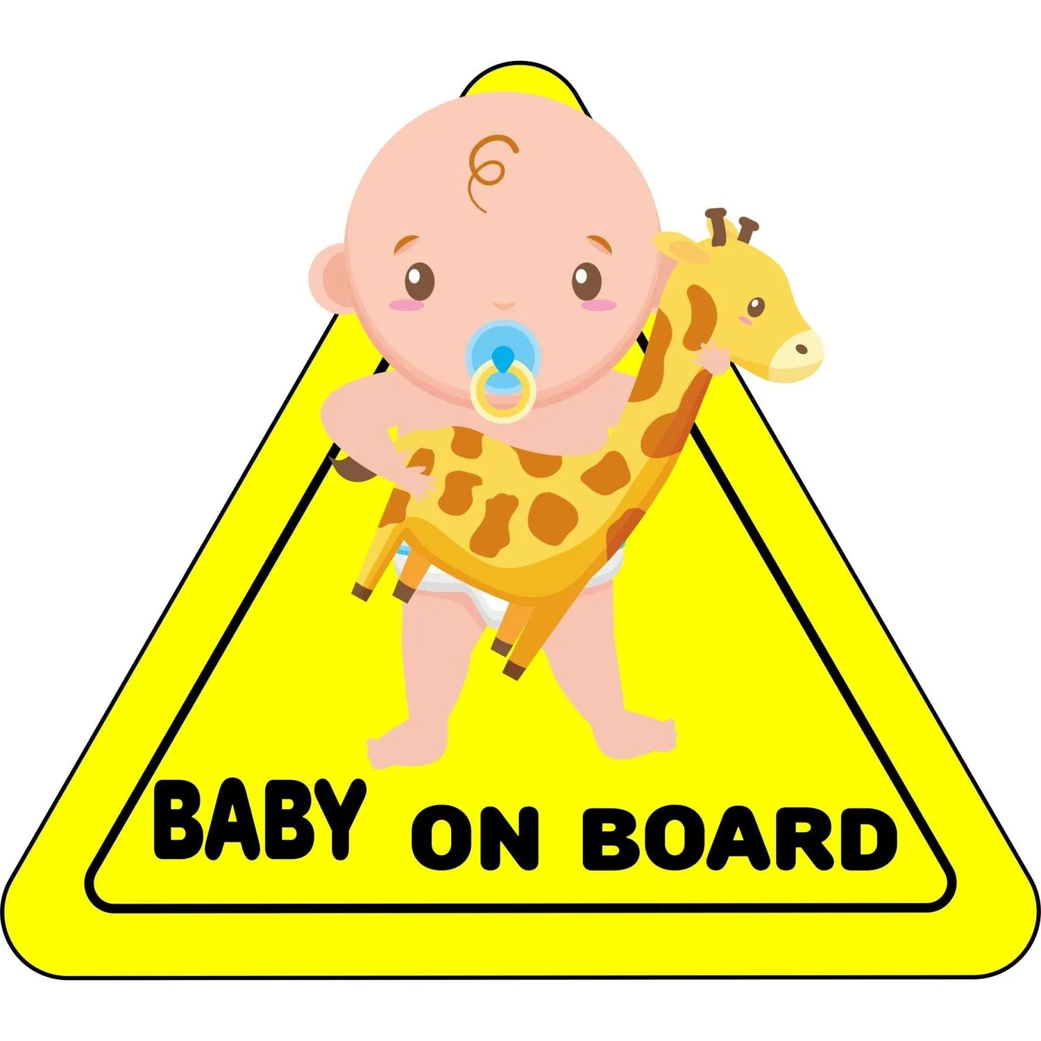 

Car Sticker Baby ON BOARD WARNING SAFETY SIGN Sticker Decal with Sucker for Car Vehicle Window Sticker Car Accessories Styling