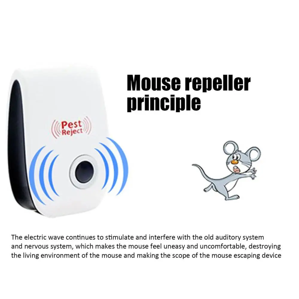 

Pest Control Ultrasonic Pest Repeller Mosquito Killer Electronic Anti Rodent Insect Repellent Mole Mouse