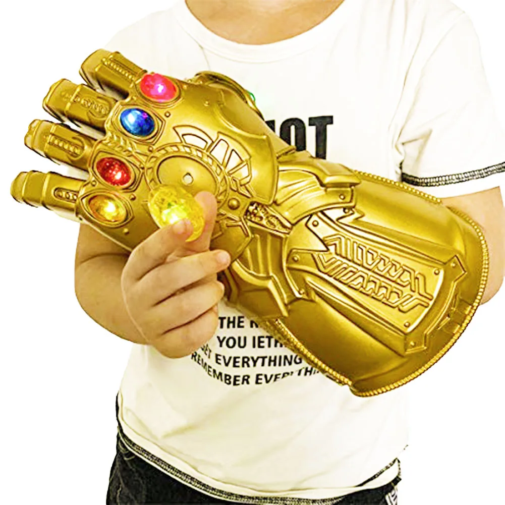 

Marvel Infinity Legend Thanos Gloves Detachable Gem Gloves Avengers Infinity War LED Gem Light Gloves Children's Gifts Men's
