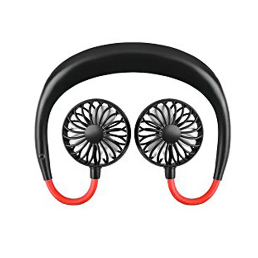 

Wearable Lazy Sports Halter Fan Mini Hanging Neck Fan USB Rechargeable Cover Halter Sports Fan Air Cooler Outdoor