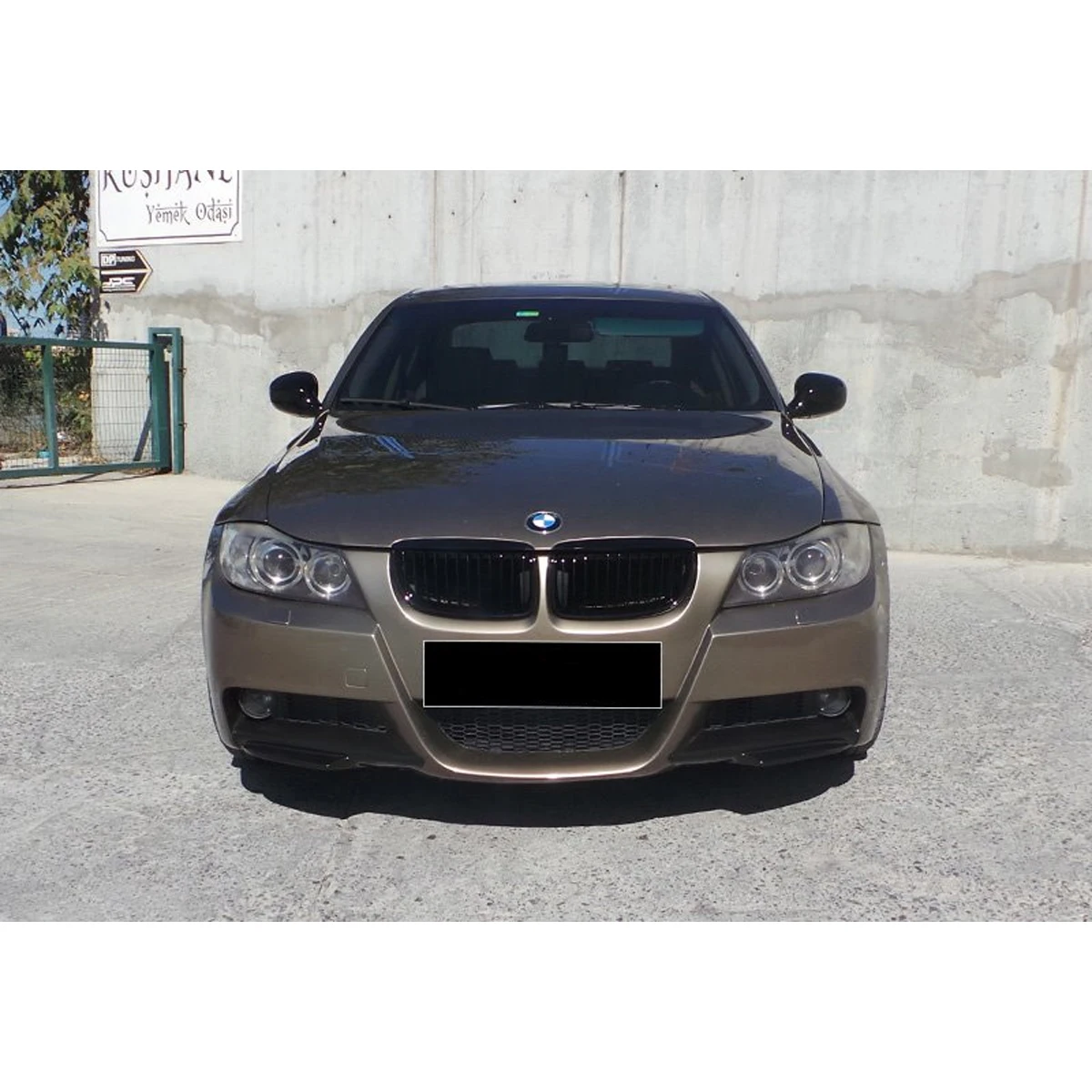 Сплиттер для переднего бампера BMW E90 M Tec 3 Series 2004 2005 2006 2007 2008 2009 2010 2011 2012 глянцевый