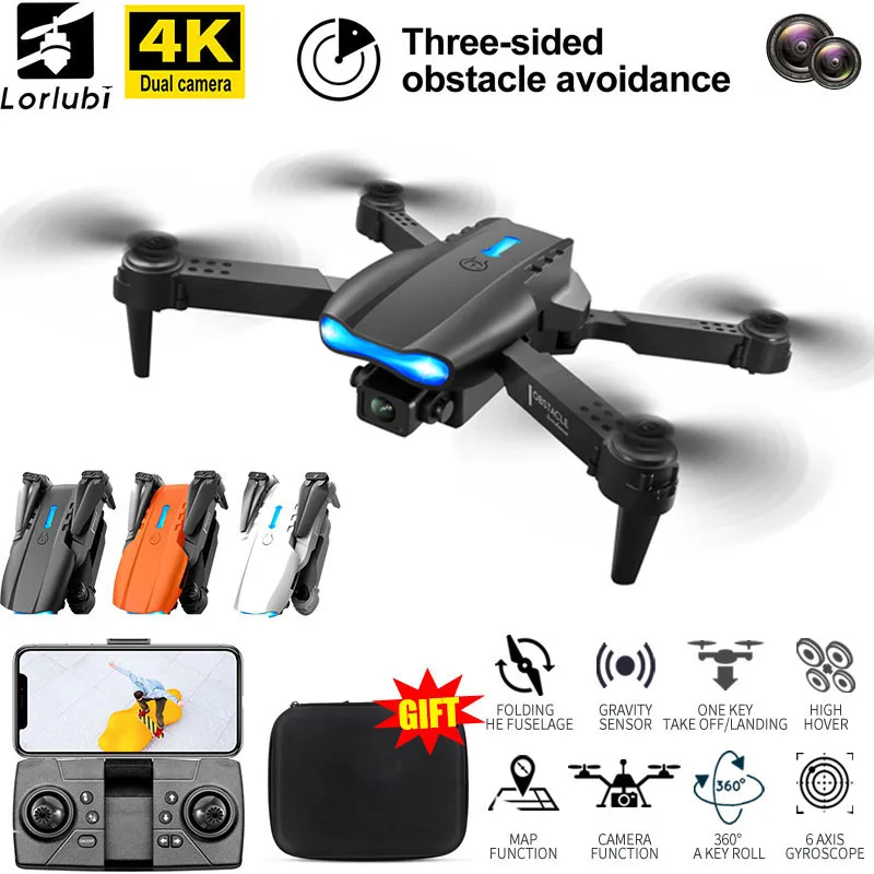 

Мини-Дрон Lorlubi E99 K3 Pro, 4k, двойная камера, Wi-Fi, Fpv