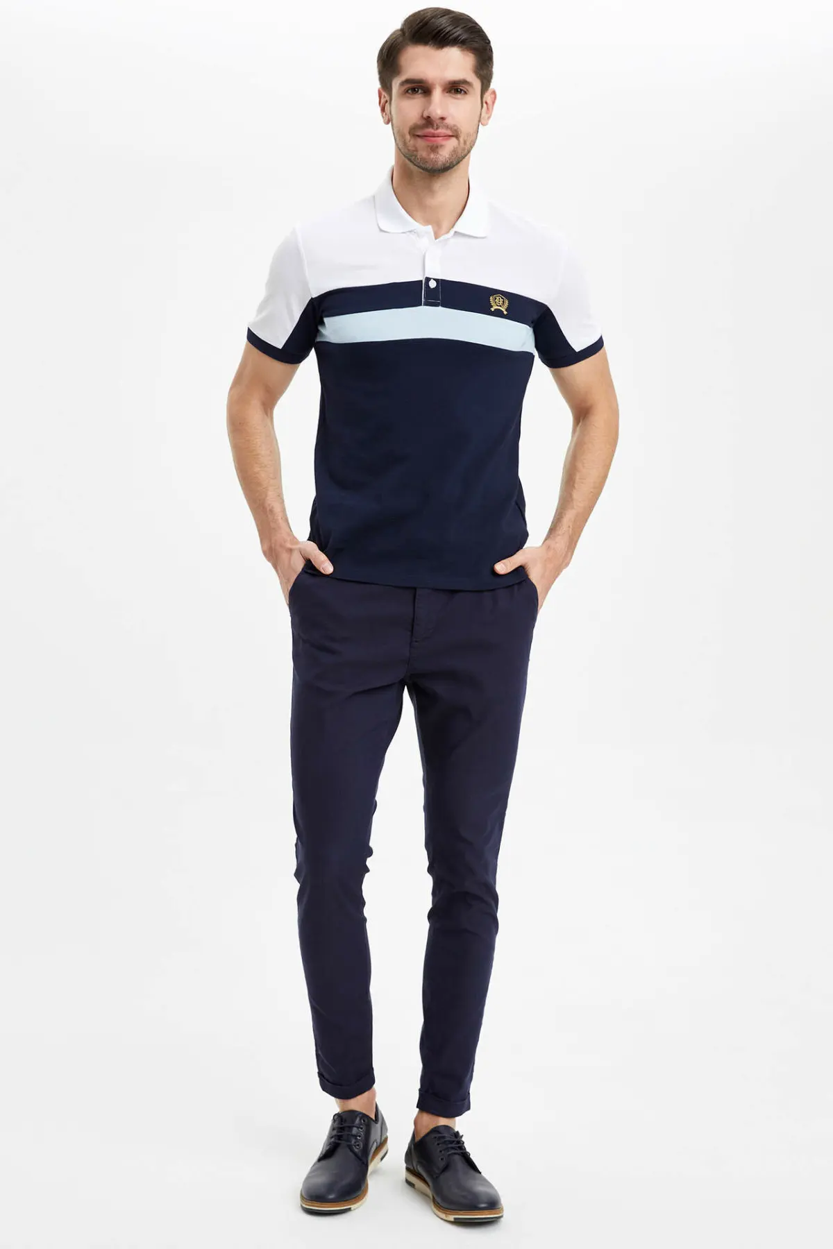 Мужская футболка DeFacto весенние повседневные футболки Топы мужские топы в