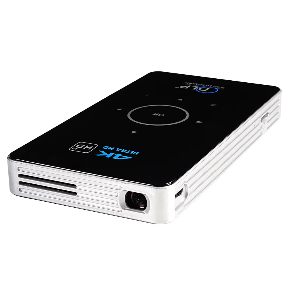 

Оригинальный мини DLP-проектор C6, 4K, Android 9,0, Wi-Fi, Bluetooth, портативный наружный кинотеатр, домашний кинотеатр для смартфона, Miracast Airplay