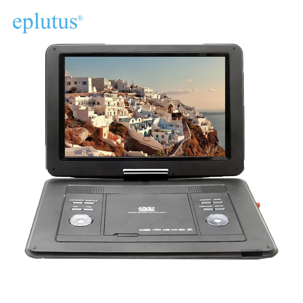 Портативный dvd-плеер с ТВ-тюнером DVB-T2 поворотный экран рекордер ТВ-плеер для