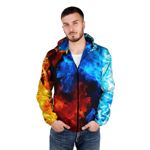 Мужская ветровка 3D Абстракция для мужчин спорта и отдыха путешествий