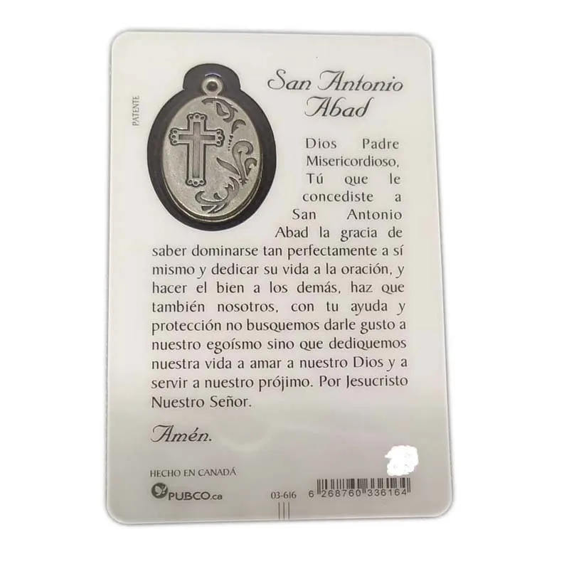 San Antonio Abad Anton medal stamp pet pattern animal friend |
