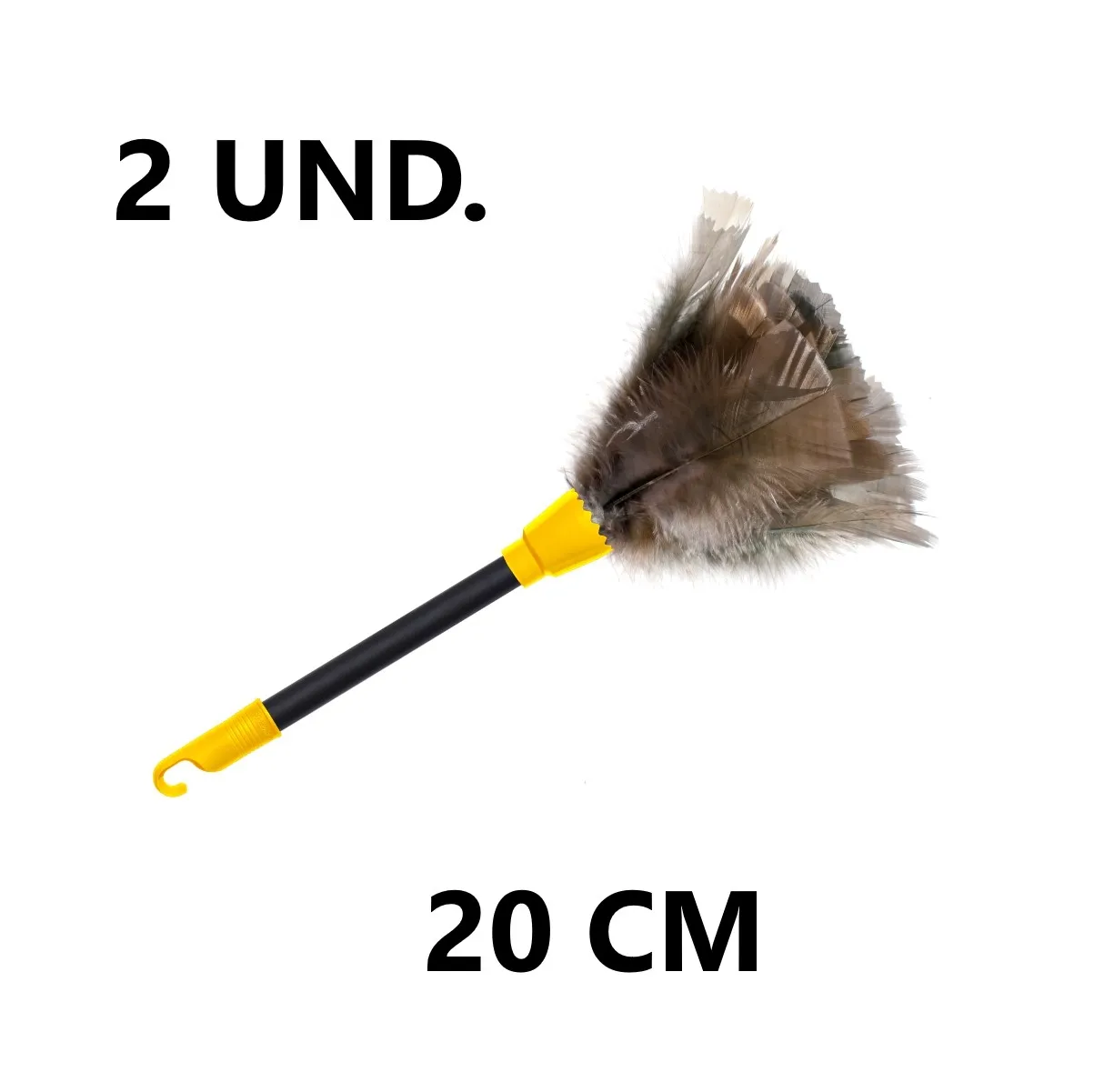 

Kit 2 Natural Feathers Dust Powder Dop 20cm