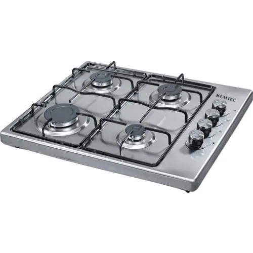 Kumtel KO-420/430 F Inox 4 Burner Gas Set Top Cooker Natural Gas Side Button Metal