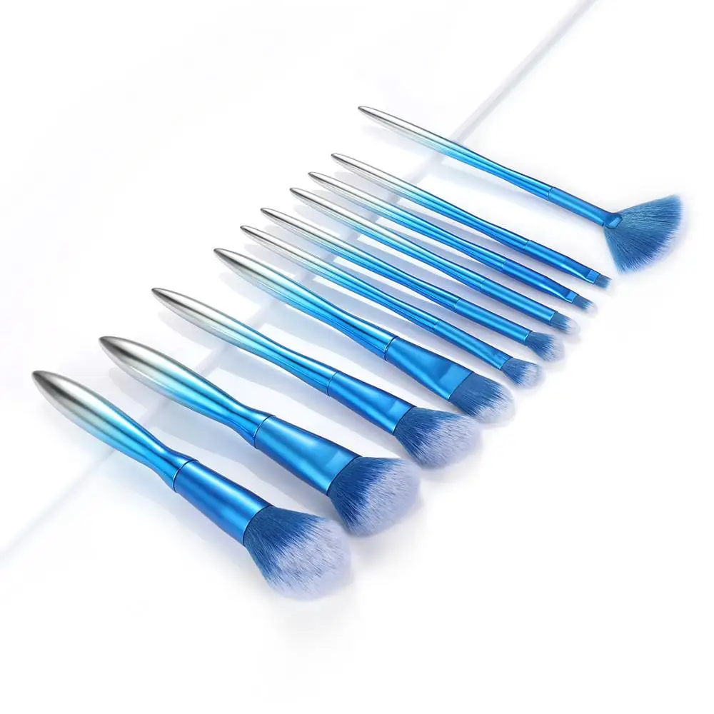 

Eyeshadow Brush 10pcs Makeup Brush set Blending Eyebrow Brush Nature Hair Synthetic Hair Eye Shadow Brush Set