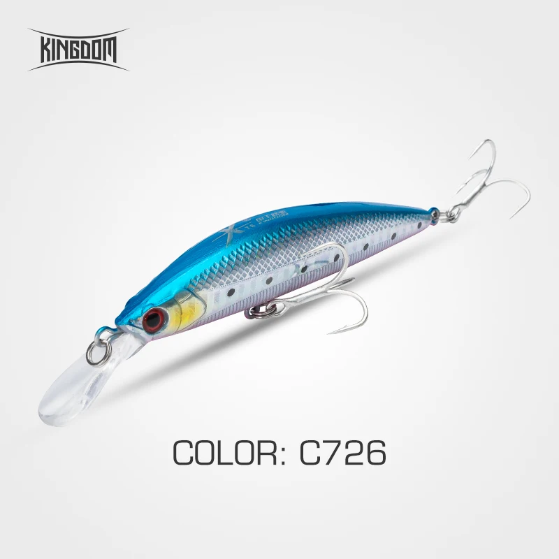 C726 Kingdom Fishing приманки Джеркбейт гольян воблеры 90 мм 11 г/26 г жесткая пластиковая наживка губы для морской воды пять цветов модель 3529 - Цвет: C726