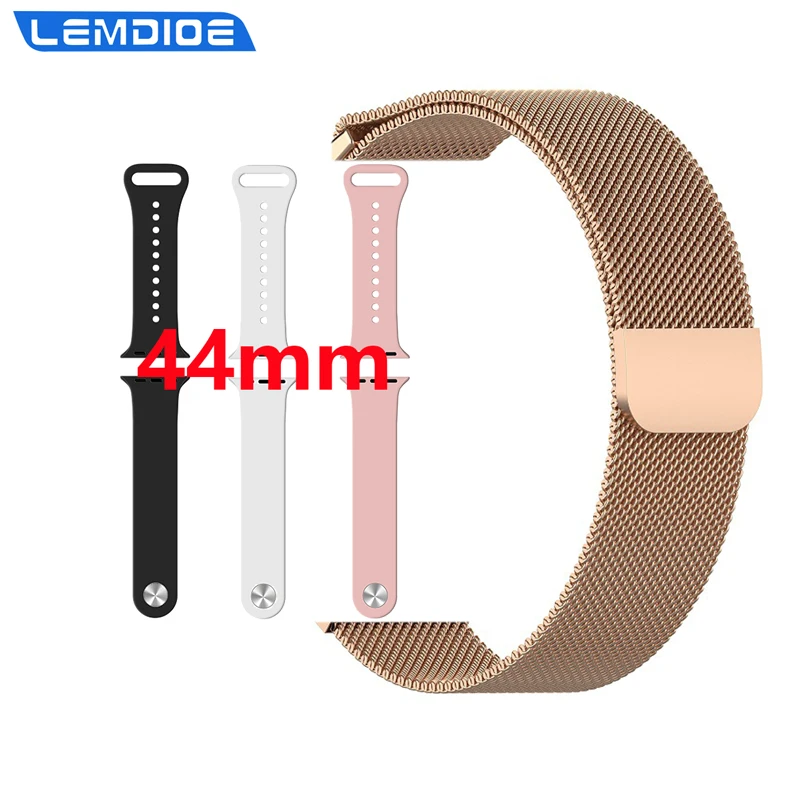 LEMDIOE умные аксессуары для Apple Watch W68 Смарт-часы ремешок 44 мм сменный Магнитный