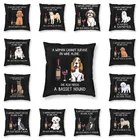 Наволочки в скандинавском стиле для подушек 40x40, мягкая подушка для щенка-собаки, чехол для автомобиля, квадратная подушка, чехол, украшение для гостиной