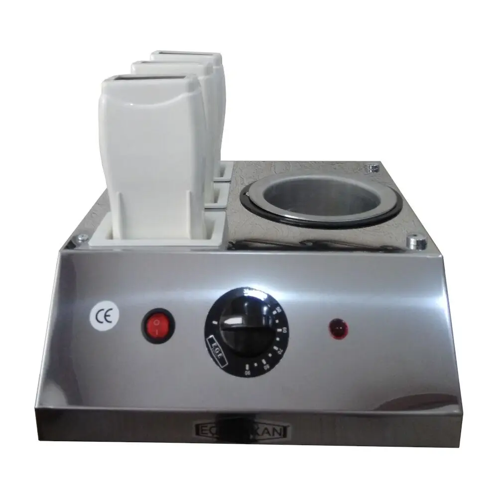 

3+1 Professional Salon Hot Wax Machine Pot Roll On Cartridge Hard Wax Warmer Heater Hair Removal Machine 220V/110V Egekirkan 501