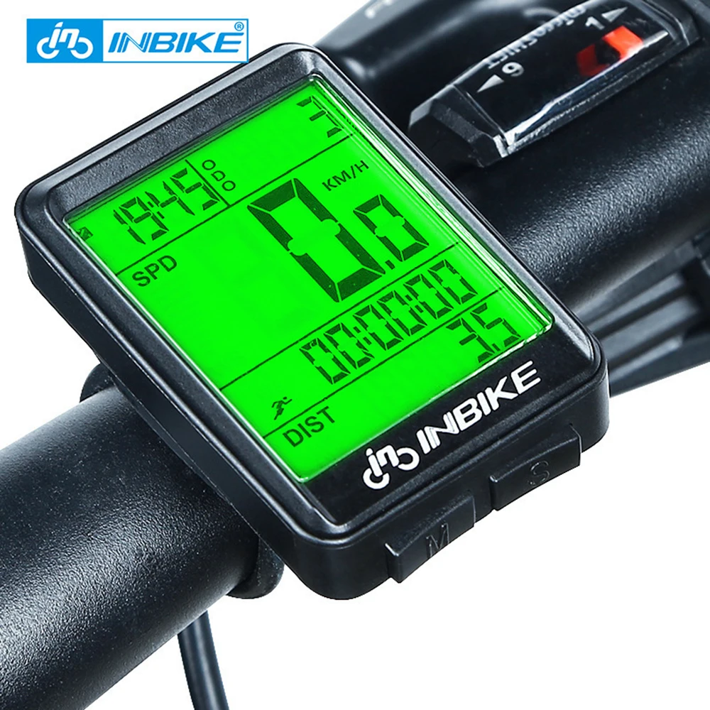 

INBIKE Bike Computer Odometer Waterproof Wireless And Wired Cycling Speedometer Watch LED Digital Stopwatch Bicycle Accessories