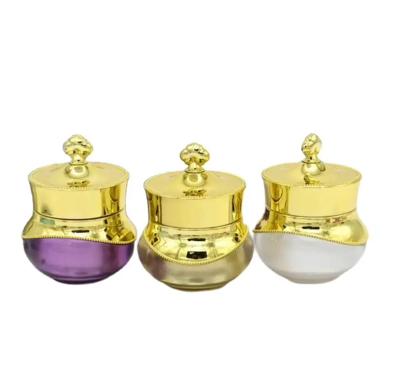 15 г золото/фиолетовый/жемчуг белая корона форма крем банка крема для век/дневной