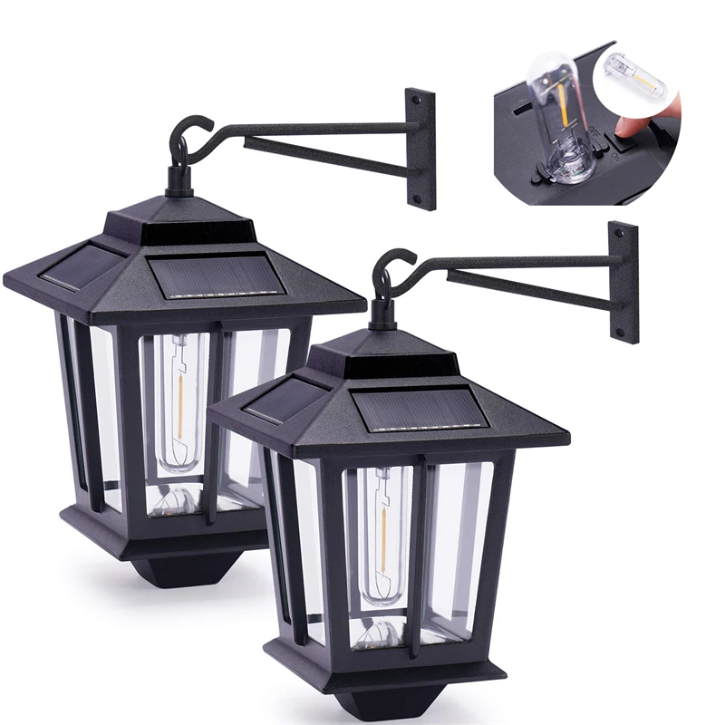 Outdoor Hanging Solar Powered Lights For Hallway Garage Fence And Wall Etc