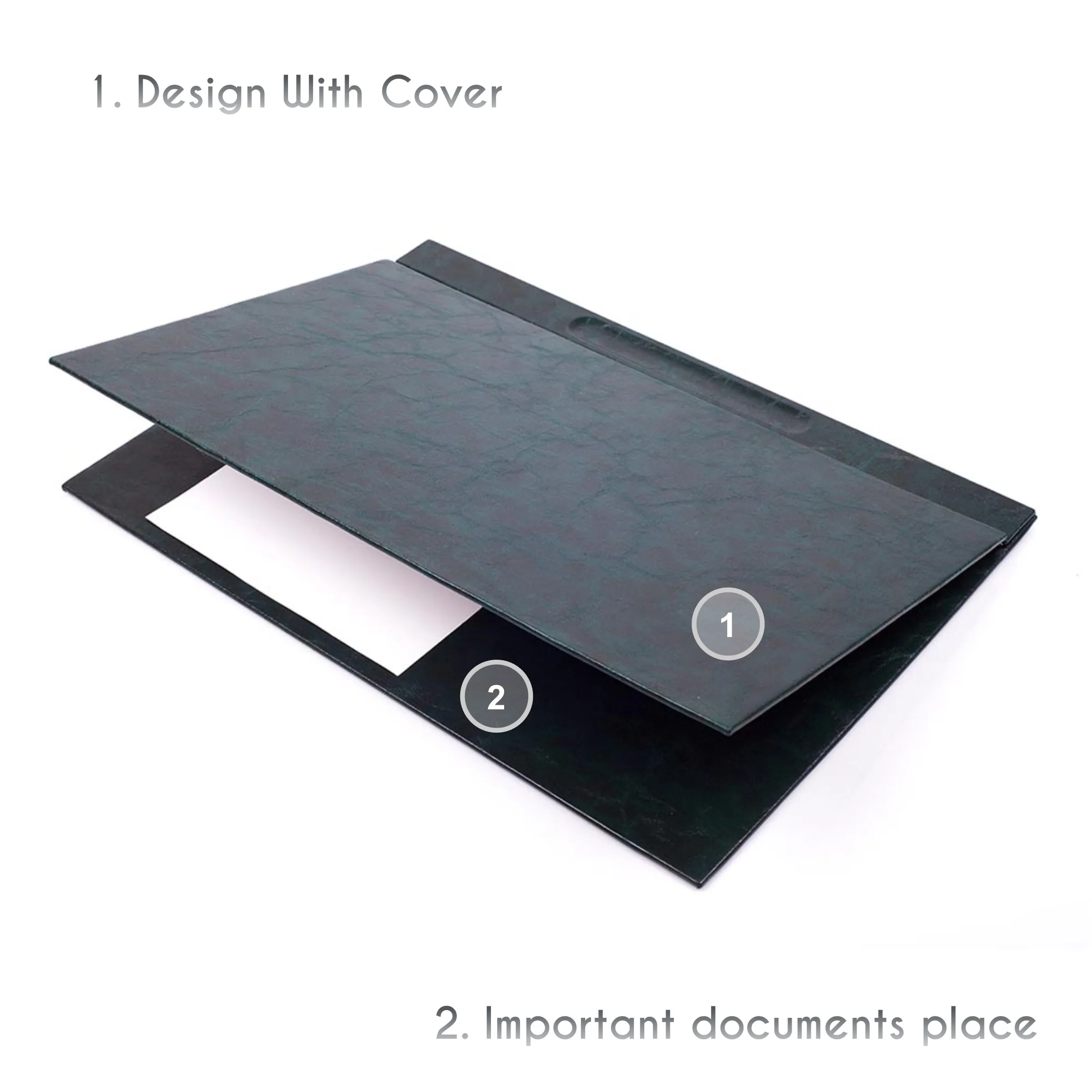 Кожаный Настольный коврик с крышкой органайзер для стола аксессуары офиса