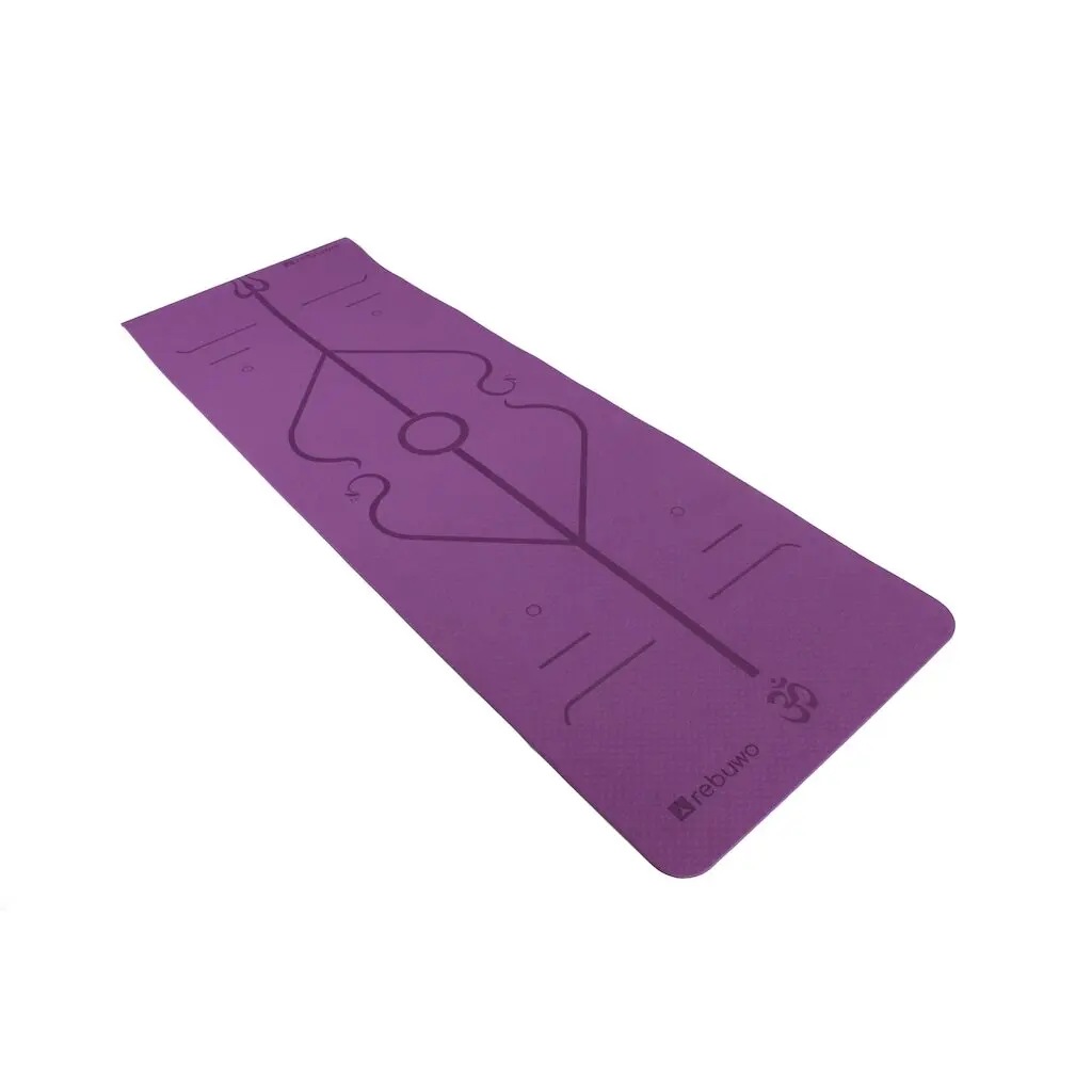 

Rebuwo Yoga/Pilates Purple Mat 8mm