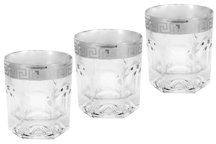 6 стаканов для виски Версаче серебро | Дом и сад