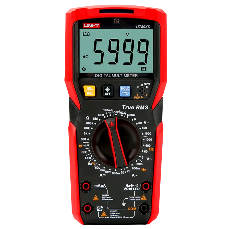 

UNI-T Digital Multimeter AC/DC Ammeter RMS Volt Ohm Voltage Current Meter Portable Multimetro Capacitance Resistance Tester