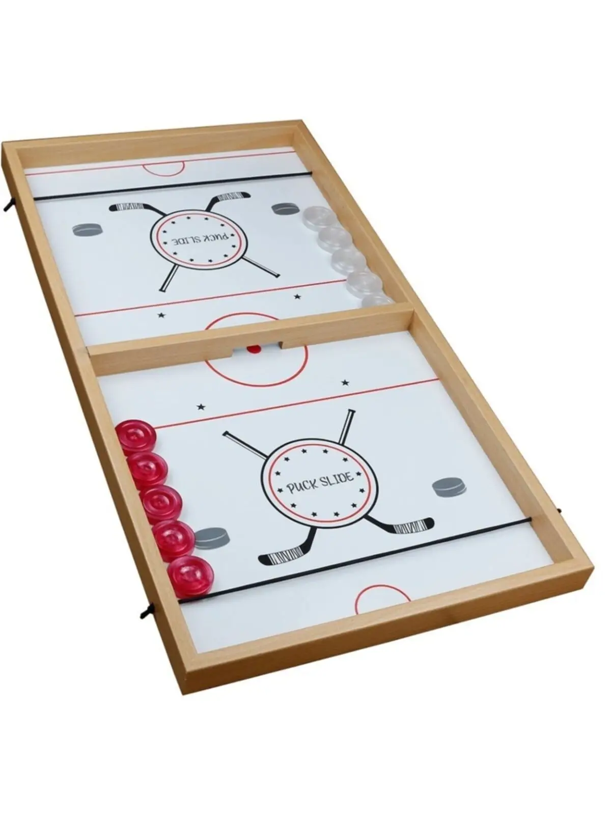 

Large Size Fast Sling Puck Game, Polished Bright Surface Special Pearlescent Stamps Table Hockey Desktop Toys Adult Children