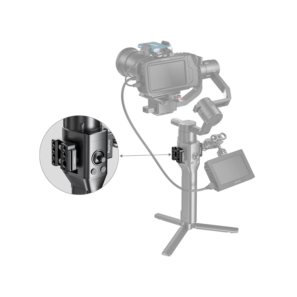 SmallRig 2 шт. Монтажная пластина для DJI Ronin S ручная Карданная с направляющими Nato и