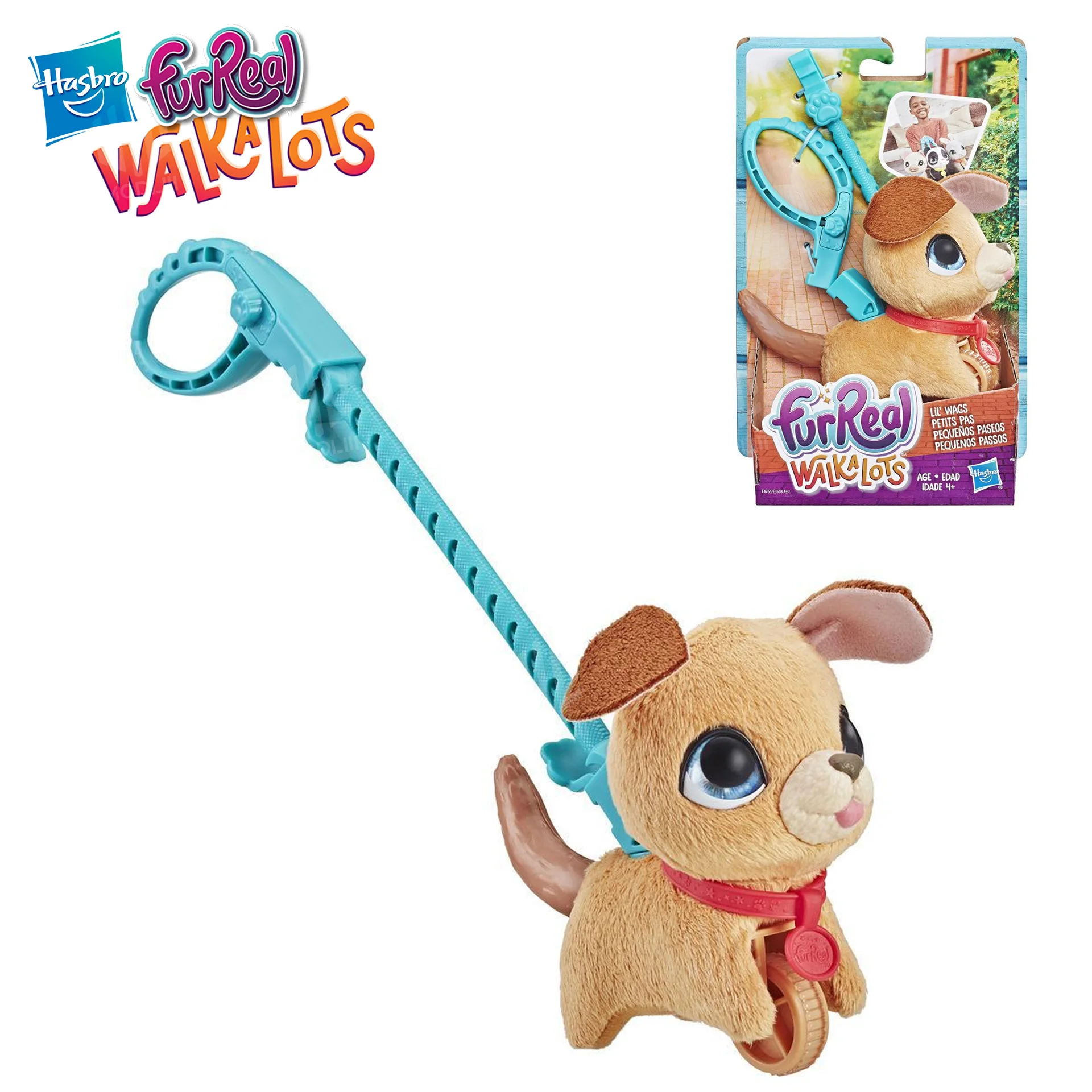 

Hasbro FurReal Walkalots Lil’ Wags Cat Pet Friends Movable Toys Puppy Kitty Monkey Cute Plush Fun Animal Dolls Push Toys Kids