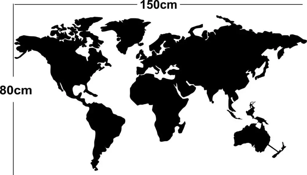 Metal Wall Art, Metal World Map Continents, Metal Wall Decor, Wall Hangings, Interior Decoration
