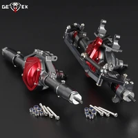 scx10 cnc machined aluminum alloy front rear axle blackgray anodized for 110 rc crawler car axial scx10 90027 90028