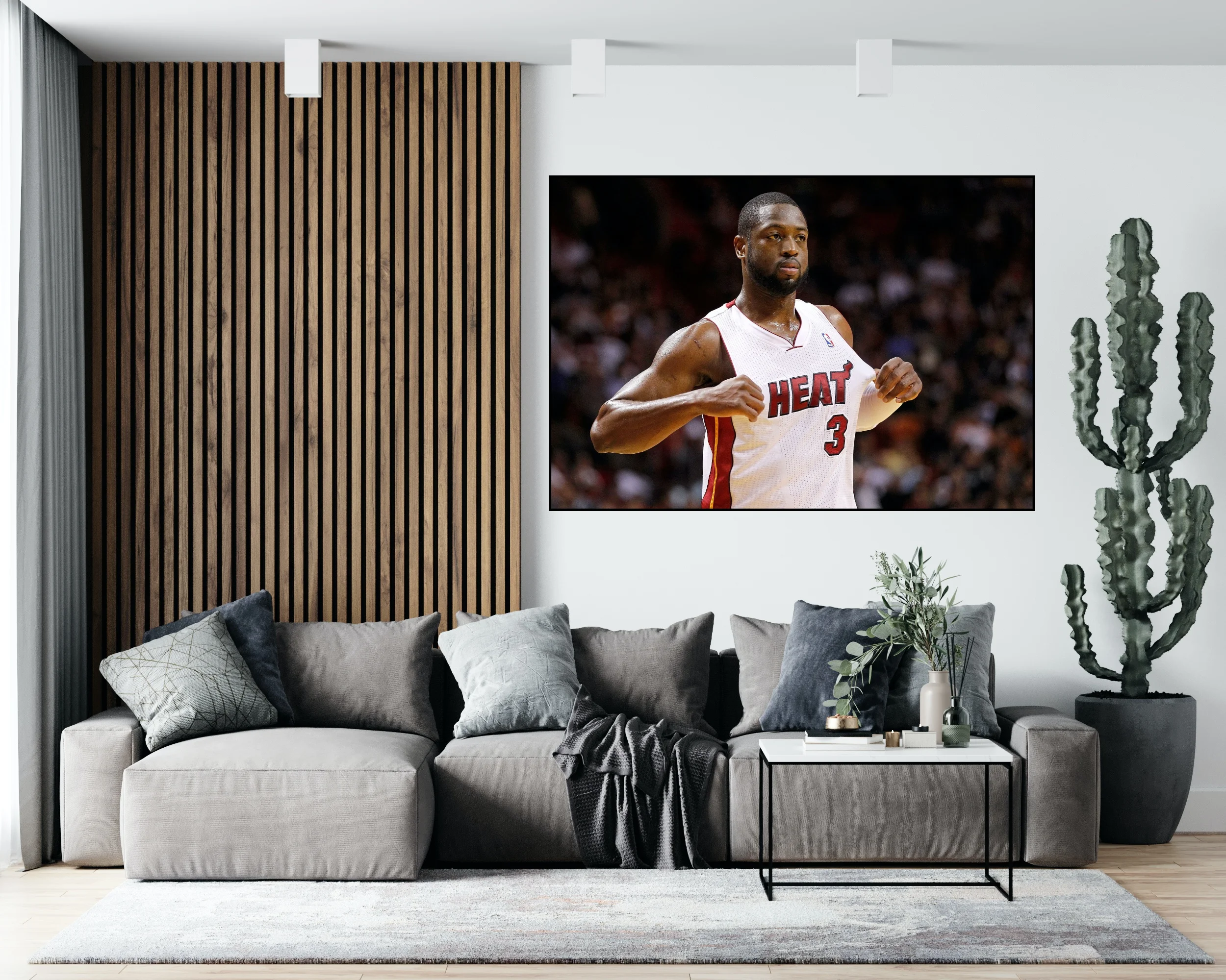 Легенда НБА Коби Брайант Dwayne Уэйд Леброн Джеймс Майами тепловой Dunk для гостиной