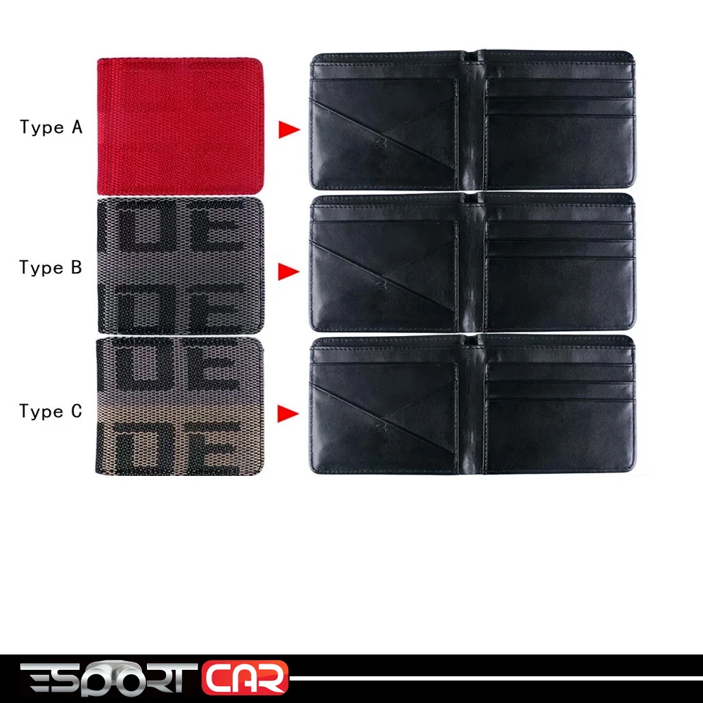 Стильный тканевый кошелек экспортного автомобиля JDM бумажник с градиентом