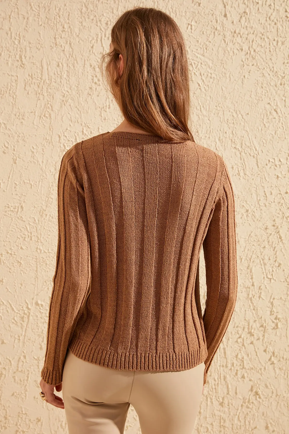 Трикотажный свитер в рубчик TWOSS20KZ0029 |