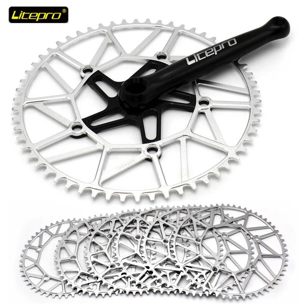 Litepro BMX Складная велосипедная Звездочка 130 BCD 48T 50T 52T 54T 56T 58T сплав Сверхлегкий