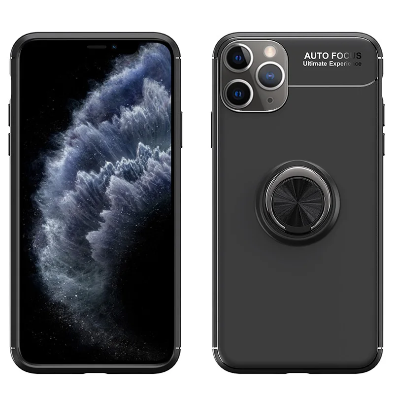 Coque силиконовый чехол для iPhone 11 Pro XS Max X XR 8 7 6 6S Plus 5 5S SE держатель с магнитным креплением автомобильная подставка для стенда Capa