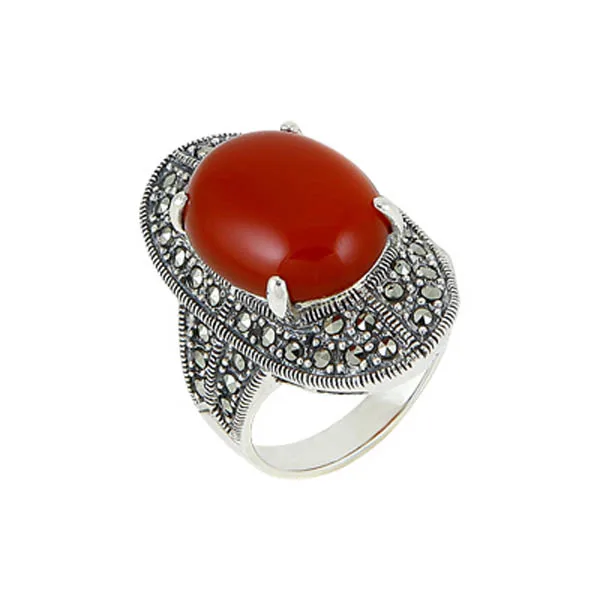 

Silver 925 Sterling Marcasite Ring