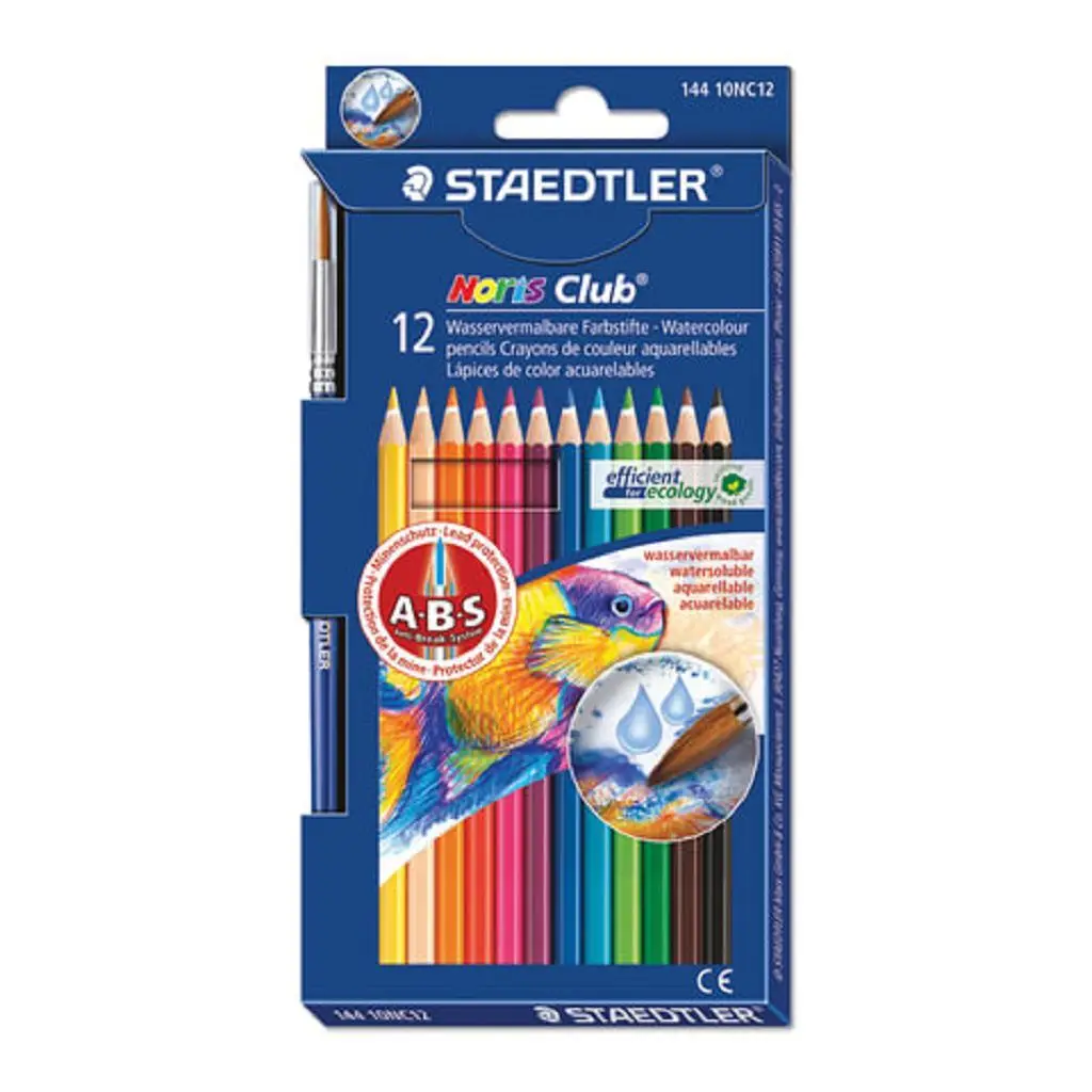 Карандаши цветные акварельные STAEDTLER (Германия) &quotNoris club&quot 12 цветов +