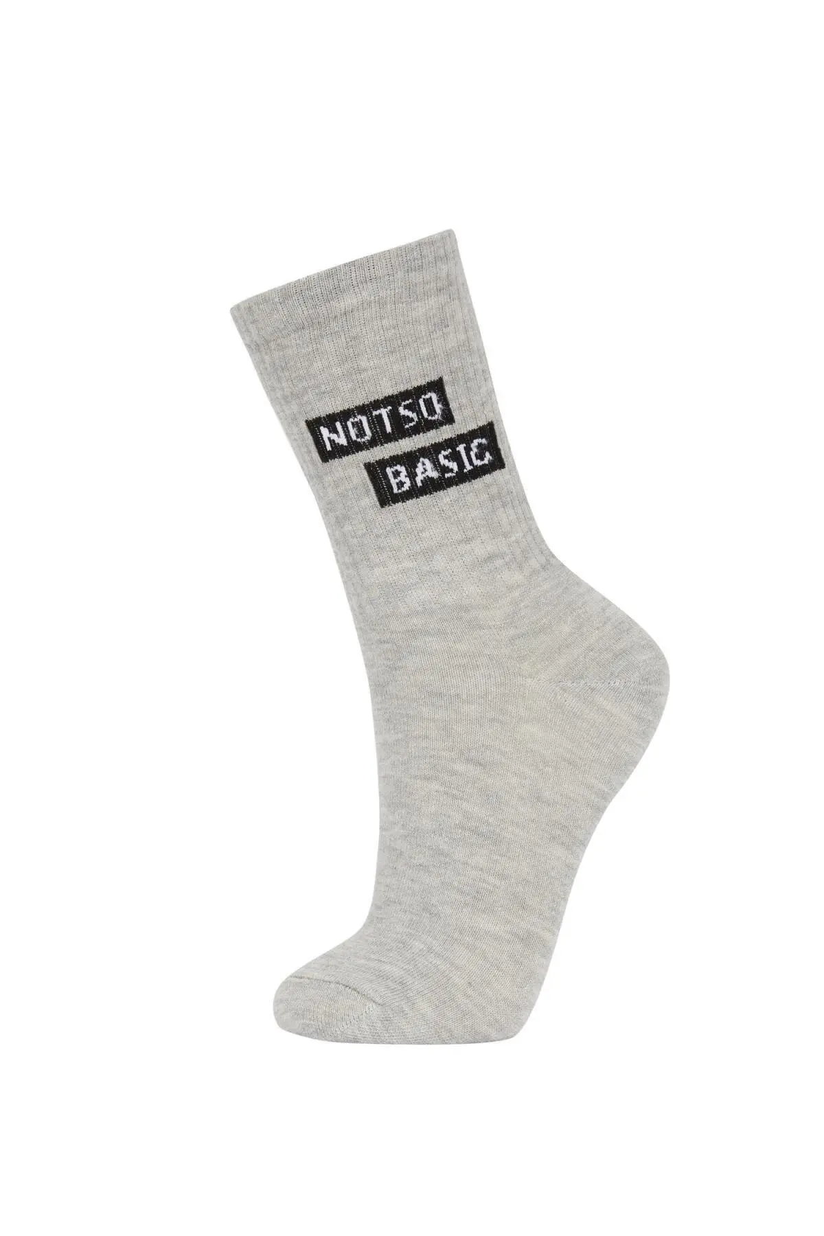 Women's Cotton Slogan Patterned 3 Pack Long Socks