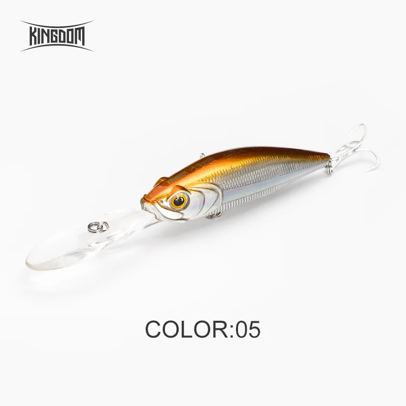 Color 05 Kingdom Fishing Приманка подвесной гольян 60 мм 7,2 г 70 мм 10 г крепкие крючки искусственные жесткие Джеркбейт воблеры шесть цветов Модель 5502 - Цвет: Color 05
