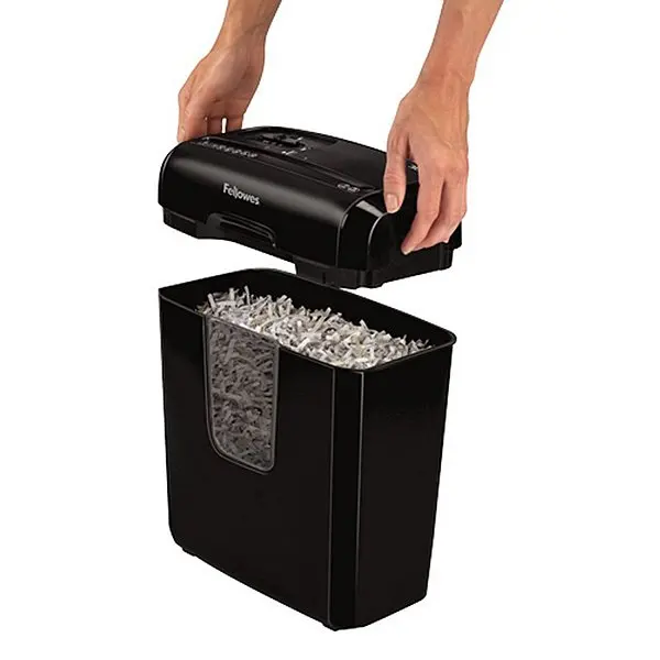 Измельчитель бумаги Micro-Cut Fellowes 4687401 11 L 6 листов черный | Компьютеры и офис