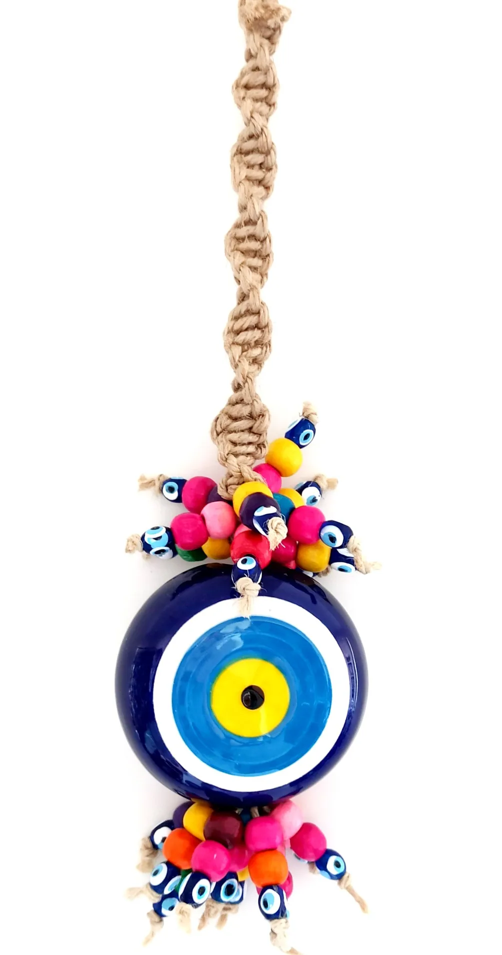 

Ceramic Evil Eye Beaded Small Size Door and Wall Ornament