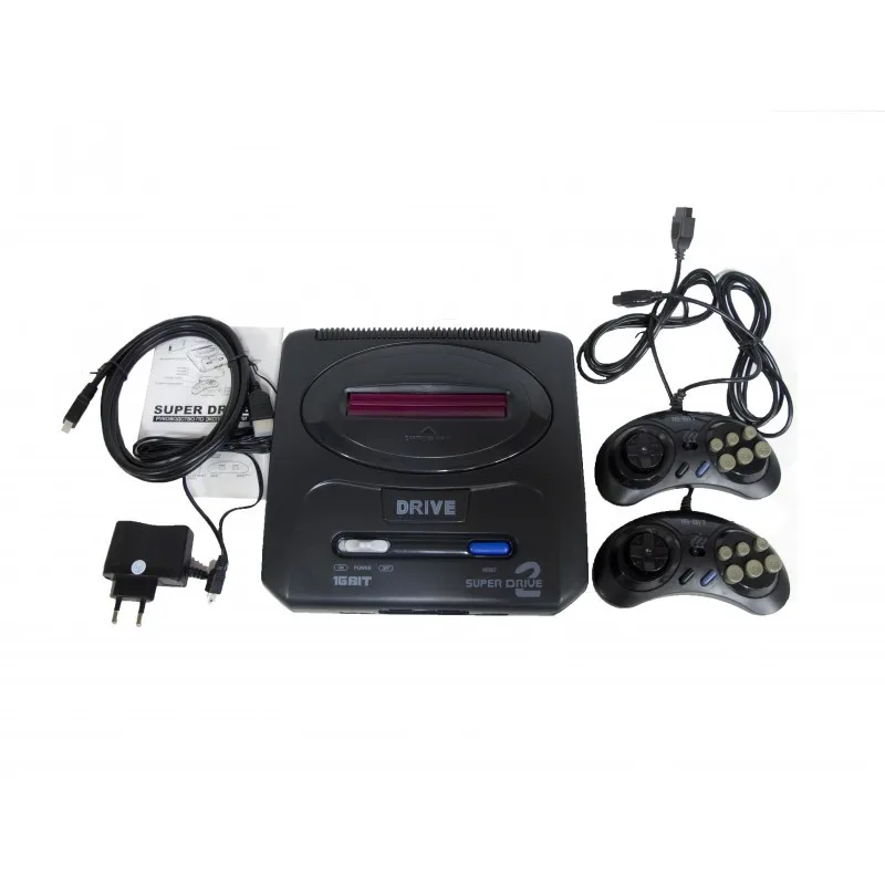 Игровая приставка Sega Super Drive Crash + картридж (24-in-1) HDMI | Электроника