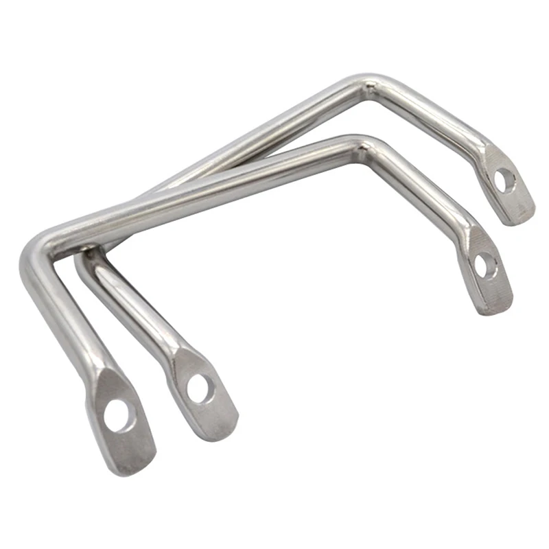 

304 Stainless Steel 45 Degree Tilt Heavy Handle Plus Heavy Door Bow Knobs Industrial Load-Bearing Pull Handle